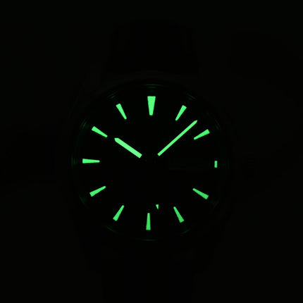 Seiko Classic SUR449P1 Men Green Dial Brown Leather Strap
