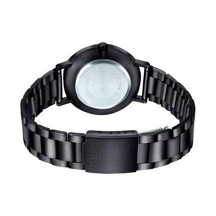 Casio General MTP-VT01B-1BUDF Men Black Dial Black Stainless Steel Band