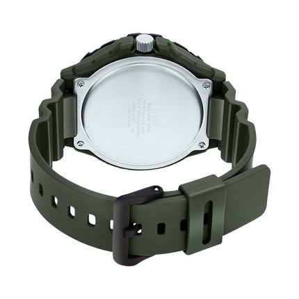 Casio General MRW-210H-3AVDF Men Black Dial Army Green Resin Band