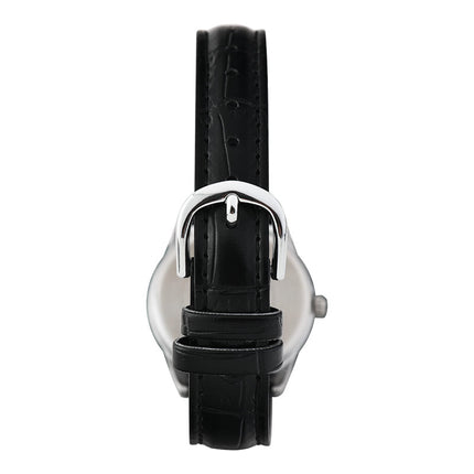 Casio General LTP-V005L-1BUDF Ladies Black Dial Black Leather Band