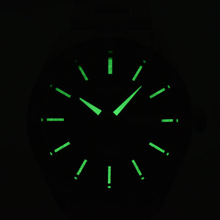 Alba Mechanical A3B007X1 Automatic Men Green Patterned Dial Stainless Steel Strap