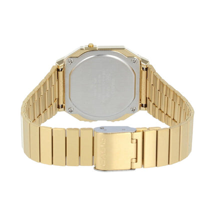 Casio A700WG-9ADF Vintage Ladies Digital Dial Gold Stainless Steel Band
