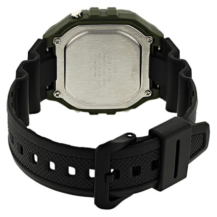Casio General W-218H-3AVDF Digital Dial Black Resin Band