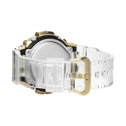 Casio G-Shock GM-6900SG-9DR Gold Ingot Collection Metal Covered Digital Dial Clear Resin Band