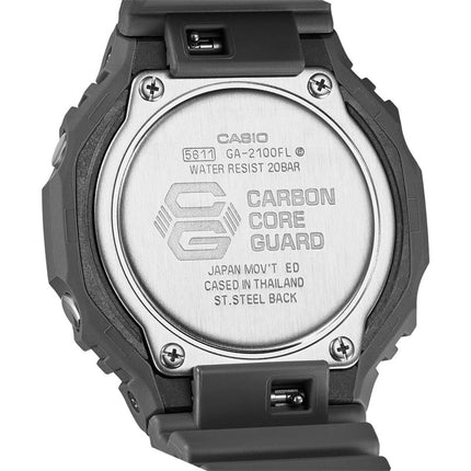 Casio G-Shock GA-2100FL-8ADR CasiOak Flame Inside Collection Digital Analog Dial Resin Band