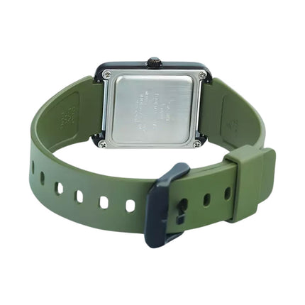 Casio General MTP-B175-3BVDF Men Black Dial Green Resin Band