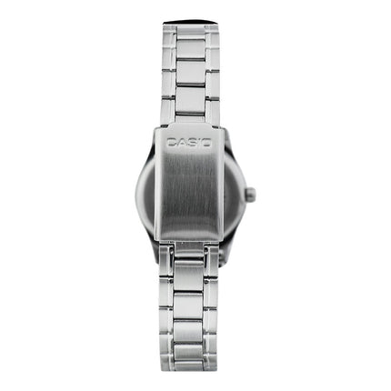 Casio General LTP-V006D-7BUDF Ladies Analog White Dial Stainless Steel Band