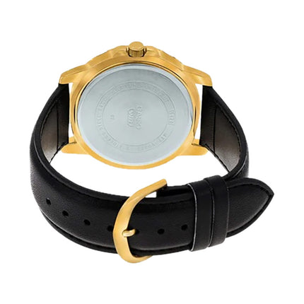 Casio General MTP-VD300GL-1EUDF Men Black Dial Black Leather Band
