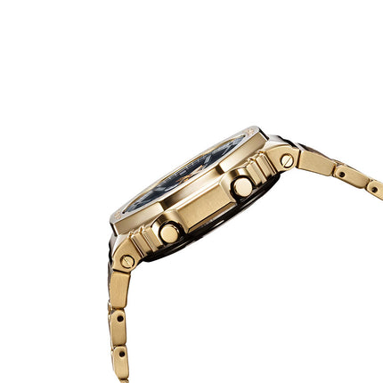 Casio G-Shock GM-B2100GD-9ADR CasiOak Solar Full Metal Analog Digital Dial Gold Stainless Steel Band