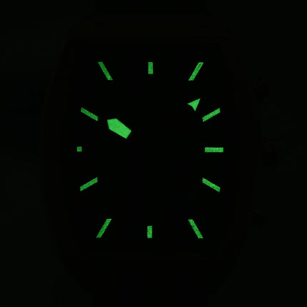 Alba AM3999X1 Men Chronograph Black Dial Black Leather Strap