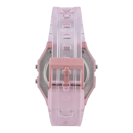 Casio General F-91WS-4DF Digital Dial Light Pink Clear Rubber Band