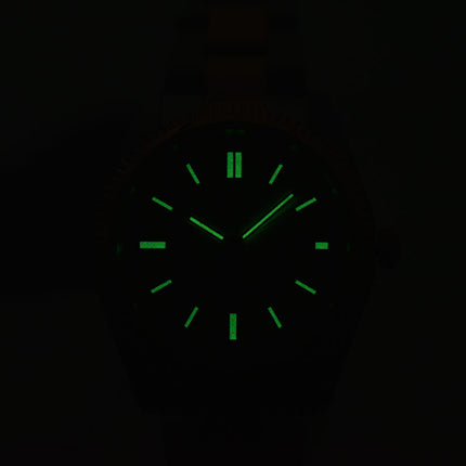 Alba Prestige AH7CK9X1 Ladies Green Patterned Dial Stainless Steel Strap