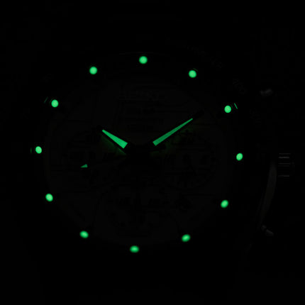 Seiko Solar SSC065P1 Chronograph White Dial Stainless Steel Strap