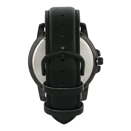 Casio General Dress MTP-VD01BL-1BVUDF Men Black Dial Black Leather Strap