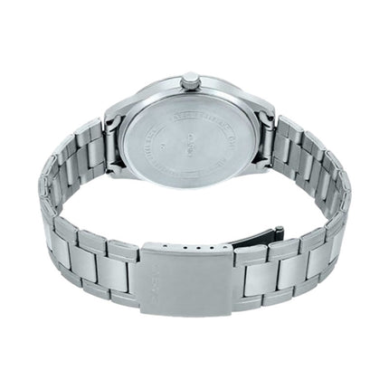 Casio General LTP-V005D-1BUDF Ladies Analog Black Dial Stainless Steel Band