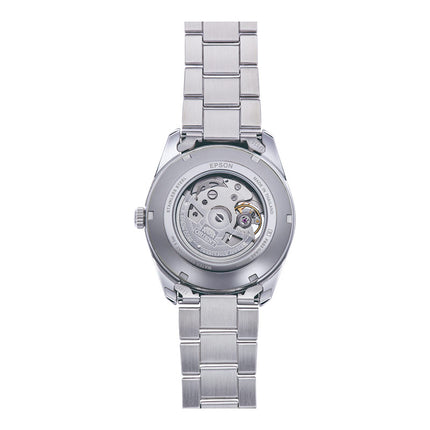 Orient Contemporary RA-AR0009L Semi Skeleton Series Baby Blue Dial Stainless Steel Strap