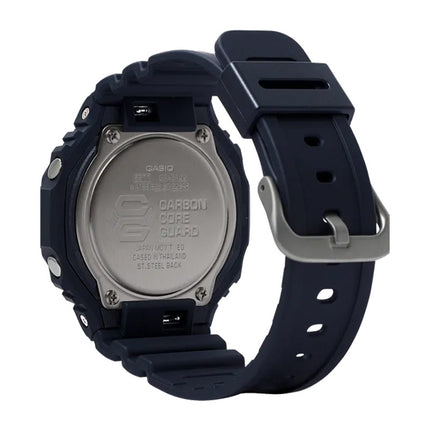 Casio G-Shock GA-2100-1A1DR CasiOak All Black Men Digital Analog Dial Black Resin Band