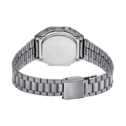Casio General A168WERB-2ADF Vintage Digital Dial Gunmetal Stainless Steel Band
