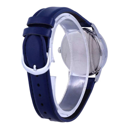 Casio General MTP-V002L-2B3UDF Silver Dial Blue Leather Band