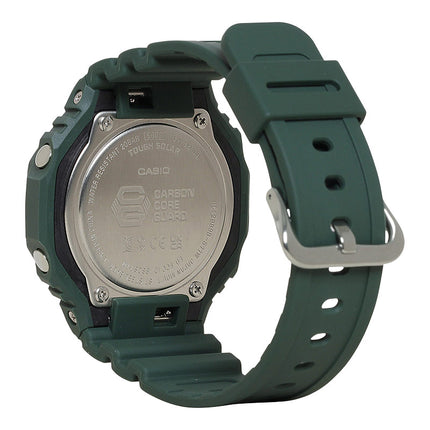 Casio G-Shock GA-B2100-3ADR CasiOak Tough Solar Digital Analog Dial Green Resin Band