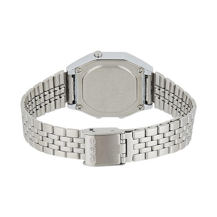 Casio General LA680WA-7DF Woman at Glance Digital Dial Stainless Steel Band