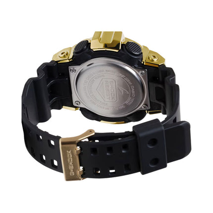 Casio G-Shock GM-700G-9ADR G-Steel Metal Clad Gold Digital Analog Dial Black Resin Band