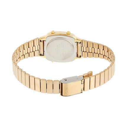Casio General LA670WGA-9DF Vintage Ladies Digital Dial Gold Stainless Steel Band
