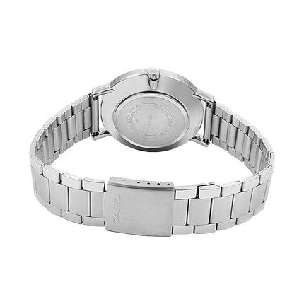 Casio General MTP-VT01D-1BUDF Men Black Dial Stainless Steel Band