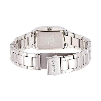 Casio General LTP-1165A-4CDF Enticer Ladies Pink Dial Stainless Steel Band