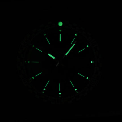 Seiko 5 Sports SRPK65K1 SKX Sports Style Petrol Blue Checker Flag St. Steel Strap Special Edition