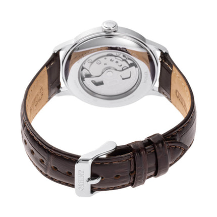 Orient Classic RA-AC0026R Bambino Automatic Bordeaux Dial Brown Leather Strap