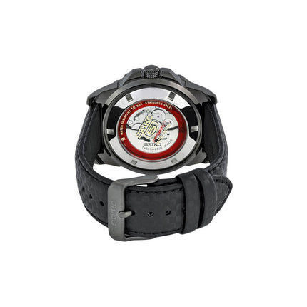 Seiko 5 Sports SRP723K1 Automatic Black Dial Black Leather Strap LIMITED EDITION