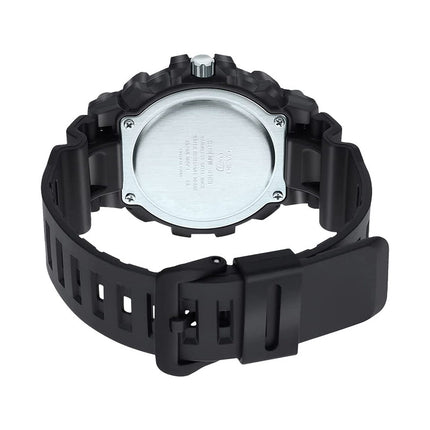 Casio General MW-610H-4AVDF Men Analog Red Dial Black Resin Band
