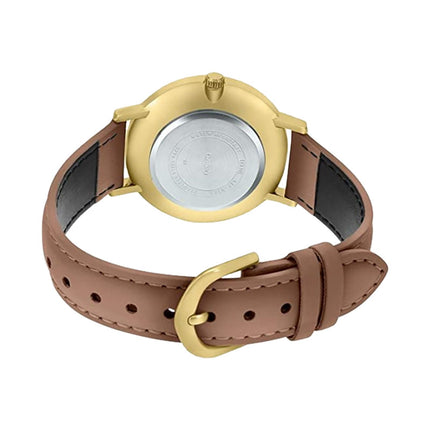 Casio General MTP-VT01GL-5BUDF Men Brown Dial Tan Leather Band