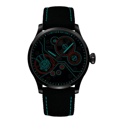 MIDO Multifort M038.605.11.060.00 Mechanical Anthracite Dial St Steel + Extra Strap Limited Edition