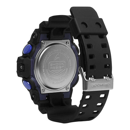 Casio G-Shock GA-700VB-1ADR Virtual Blue Digital Analog Dial Black Resin Band