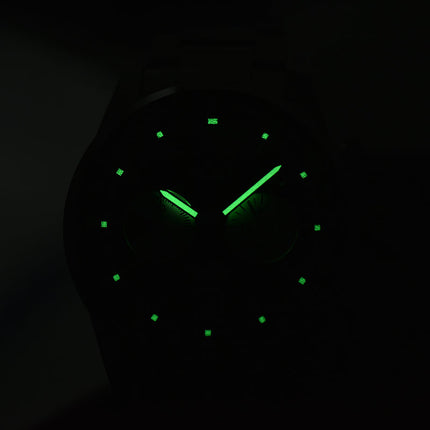 Alba Signa A4B007X1 Chronograph Men Green White Dial Stainless Steel Strap