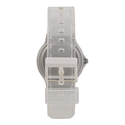 Casio General MQ-24S-7BDF Pop White Dial White Transparent Resin Band