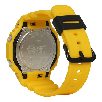 Casio G-Shock GA-B2100C-9ADR CasiOak Tough Solar Digital Analog Dial Yellow Resin Band
