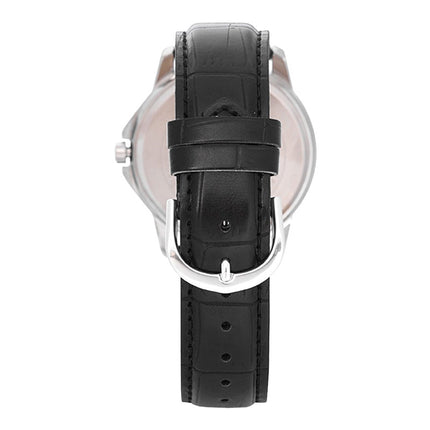 Casio General MTP-V004L-7AUDF Men Silver Dial Black Leather Band