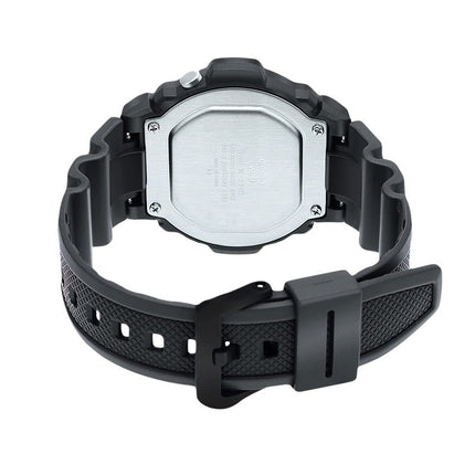 Casio General W-219H-8BVDF Black Digital Dial Grey Resin Band