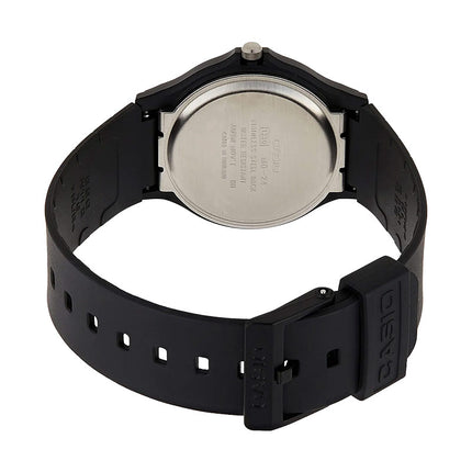 Casio General MQ-24-7B3LDF White Silver Dial Black Resin Band