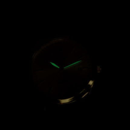 Alba Prestige AS9S22X1 Men Gilt Dial Black Leather Strap