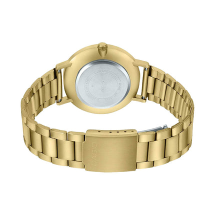 Casio General LTP-VT01G-2BUDF Ladies Blue Dial Gold Stainless Steel Band