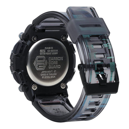Casio G-Shock GA-2200NN-1ADR Glitch Black Digital Analog Dial Semi Transparent Resin Band