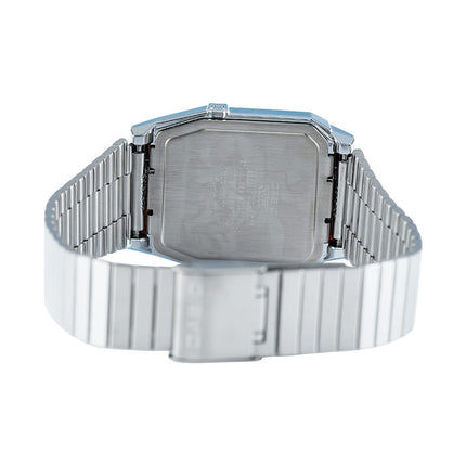 Casio General AQ-800E-7ADF Vintage Edgy Collection Digital Analog White Dial Stainless Steel Band