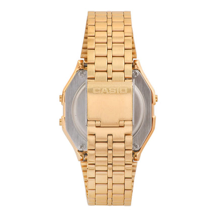 Casio General A159WGEA-1DF Retro Digital Dial Gold Tone Stainless Steel Band