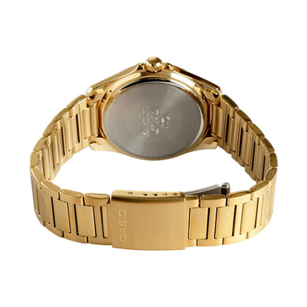 Casio General MTP-1370G-1AVDF Enticer Men Black Dial Gold Stainless Steel Band