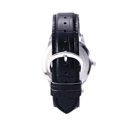 Casio General MTP-V001L-1BUDF Men Black Dial Black Leather Band