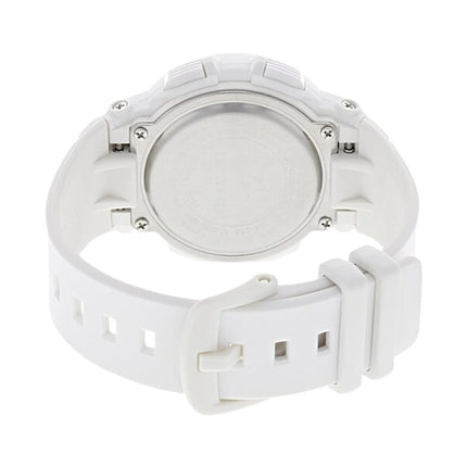 Casio Baby-G BGA-250-7A2DR Beach Traveler Series Digital Analog Dial White Resin Band